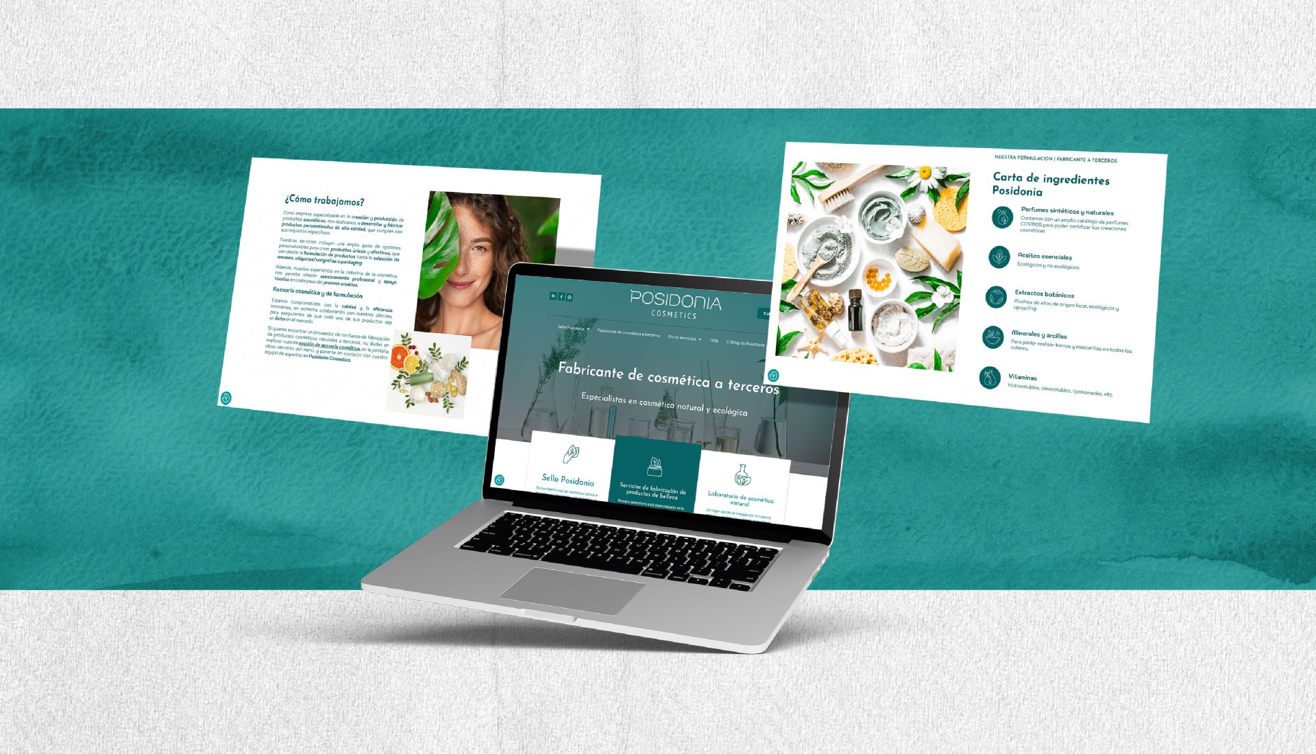 Agencia de publicidad en Alicante: logo posidonia cosmetics