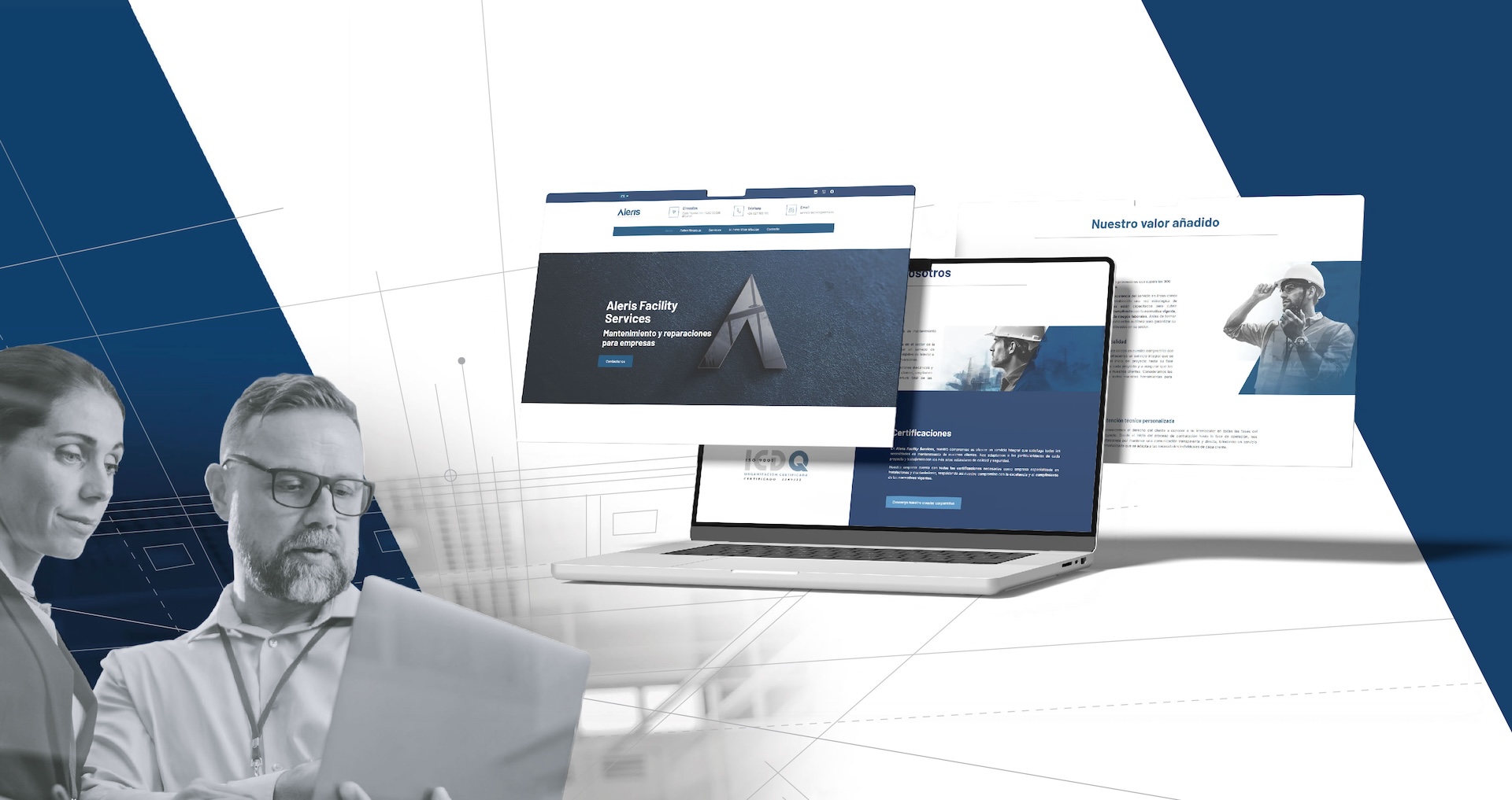 Agencia de publicidad en Alicante: trabajos para Aleris Facility Services - Aliterm