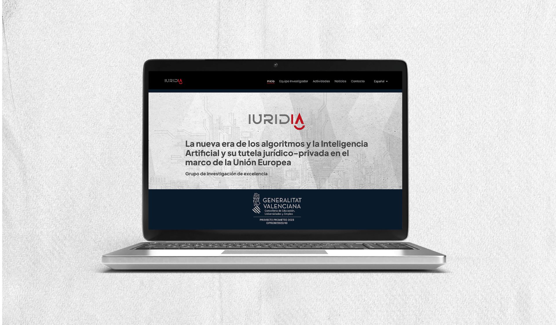 Agencia de publicidad en Alicante: trabajos para proyecto PROMETEO de investigación IURIDIA