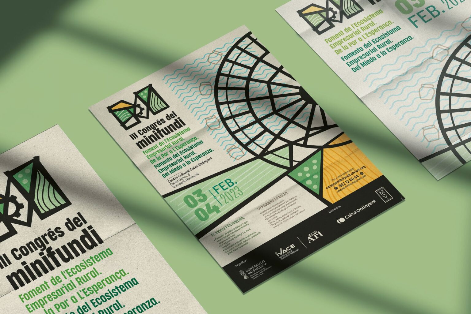 Diseño gráfico Imagen corporativa para el III Congreso del Minifundi - Diseño gráfico