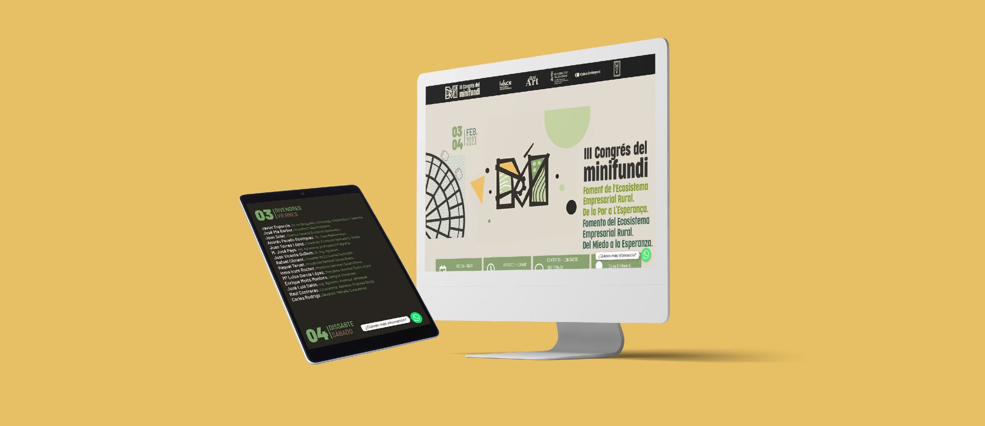 Imagen corporativa para el III Congreso del Minifundi - Diseño gráfico