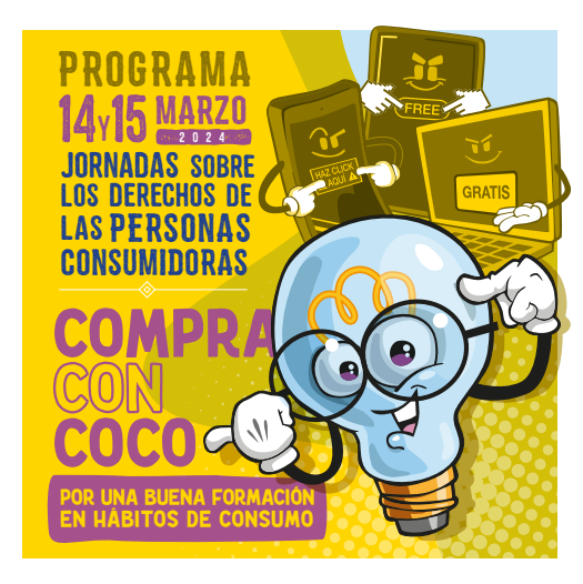 Diseño gráfico cartel día del consumo en alicante