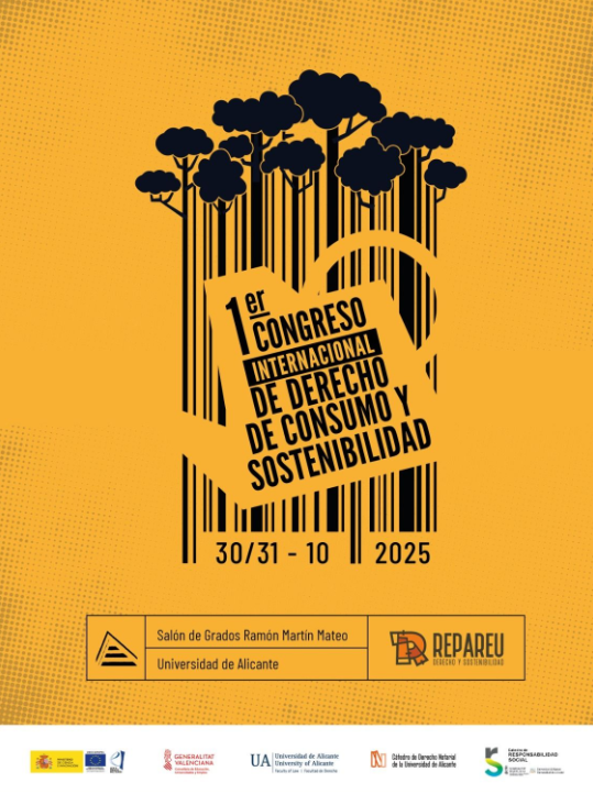 cartel - 1er congreso internacionl de derecho de consumo y sostenibilidad